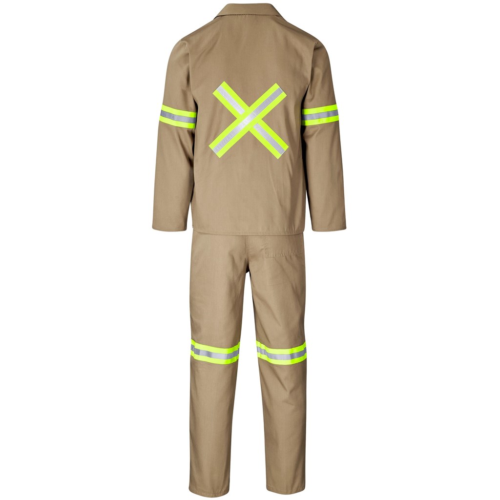 Trade Polycotton Conti Suit - Reflective Arms, Legs & Back - Yellow Tape - Image 18
