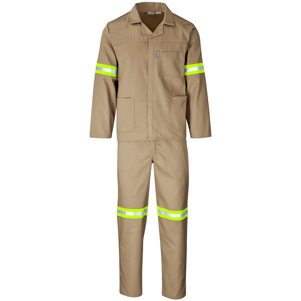 Trade Polycotton Conti Suit - Reflective Arms, Legs & Back - Yellow Tape - Image 17