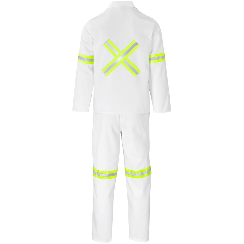 Trade Polycotton Conti Suit - Reflective Arms, Legs & Back - Yellow Tape - Image 34