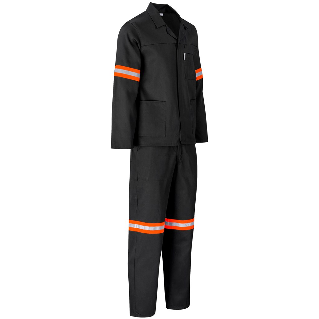 Trade Polycotton Conti - Suit Reflective Arms, Legs & Back - Orange Tape - Image 9