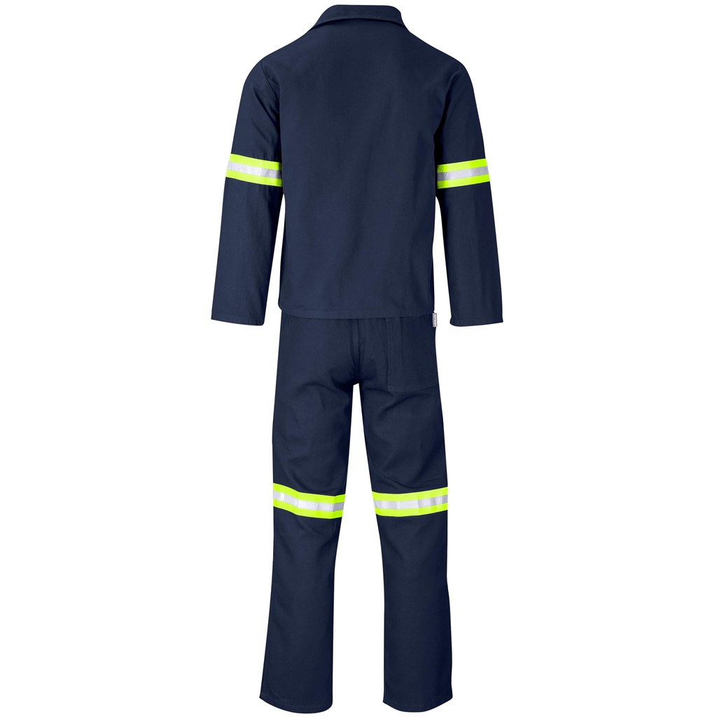 Technician 100% Cotton Conti Suit - Reflective Arms & Legs - Yellow Tape - Image 13