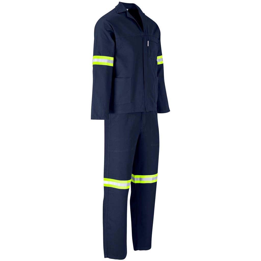 Technician 100% Cotton Conti Suit - Reflective Arms & Legs - Yellow Tape - Image 14