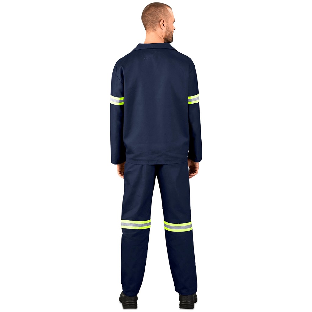 Technician 100% Cotton Conti Suit - Reflective Arms & Legs - Yellow Tape - Image 8