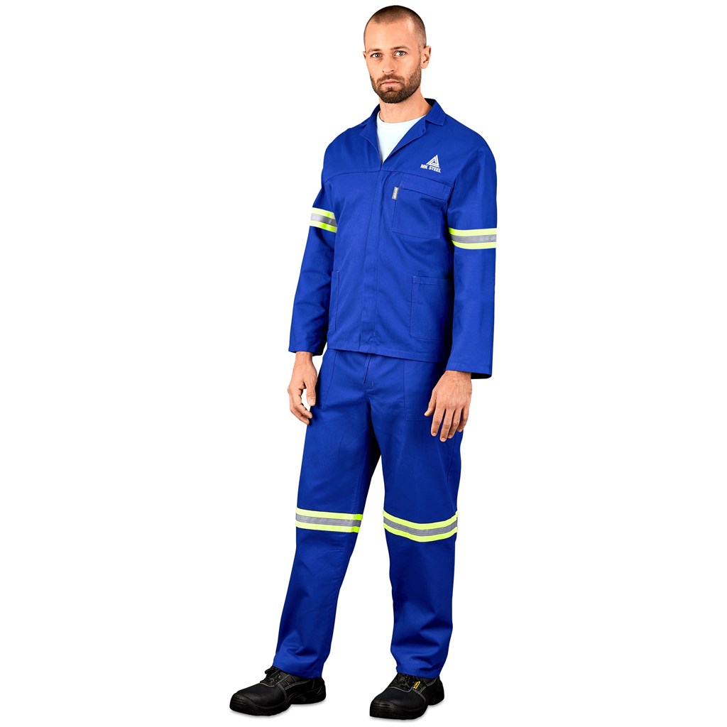 Technician 100% Cotton Conti Suit - Reflective Arms & Legs - Yellow Tape - Image 7