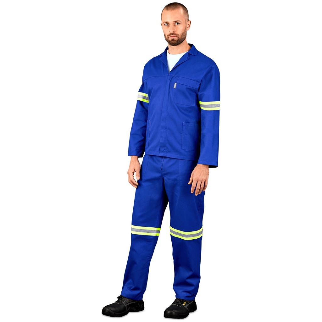 Technician 100% Cotton Conti Suit - Reflective Arms & Legs - Yellow Tape - Image 4