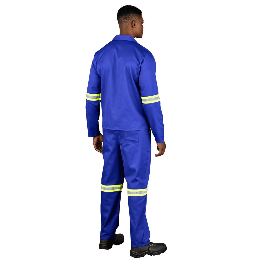 Trade Polycotton Conti Suit - Reflective Arms & Legs - Yellow Taped - Image 6