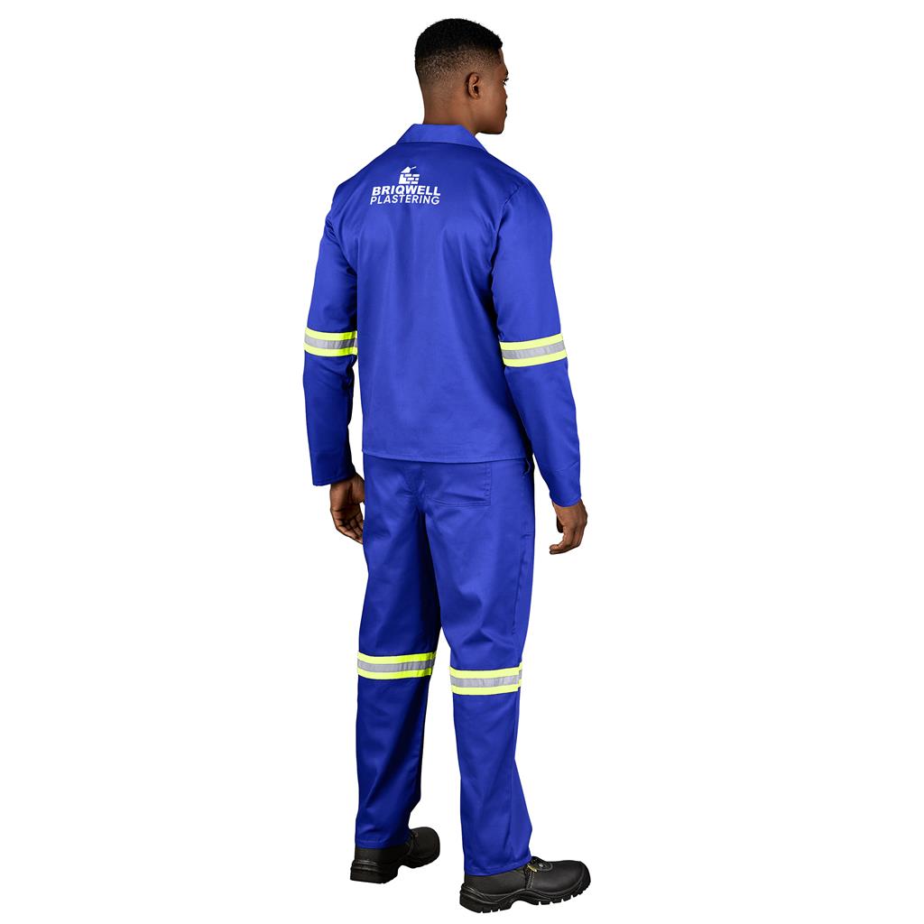 Trade Polycotton Conti Suit - Reflective Arms & Legs - Yellow Taped - Image 4