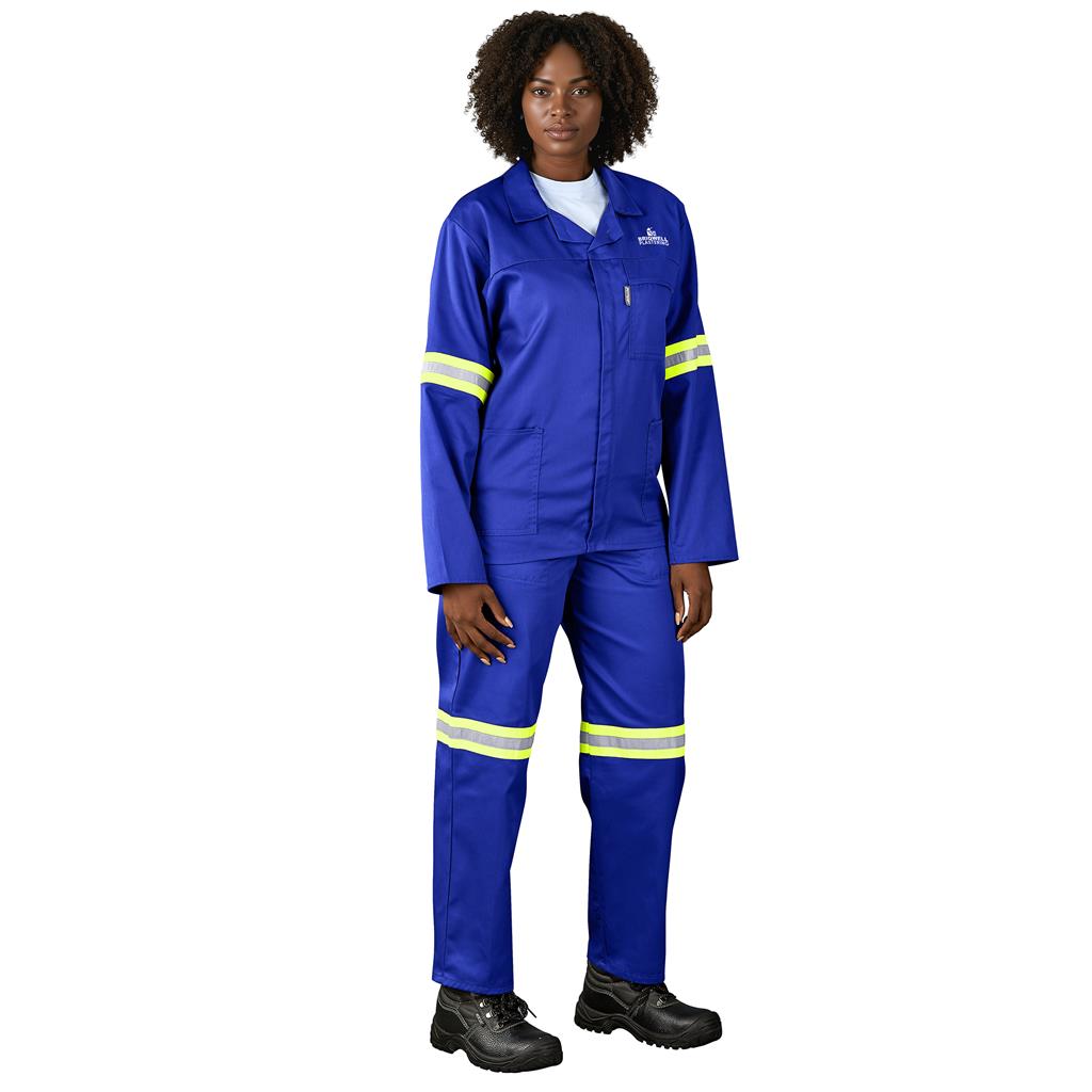 Trade Polycotton Conti Suit - Reflective Arms & Legs - Yellow Taped - Image 2