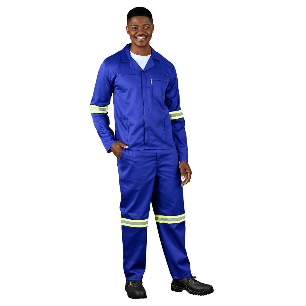 Trade Polycotton Conti Suit - Reflective Arms & Legs - Yellow Taped - Image 5