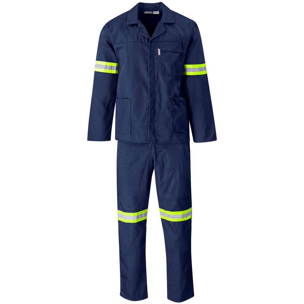 Trade Polycotton Conti Suit - Reflective Arms & Legs - Yellow Taped - Image 8