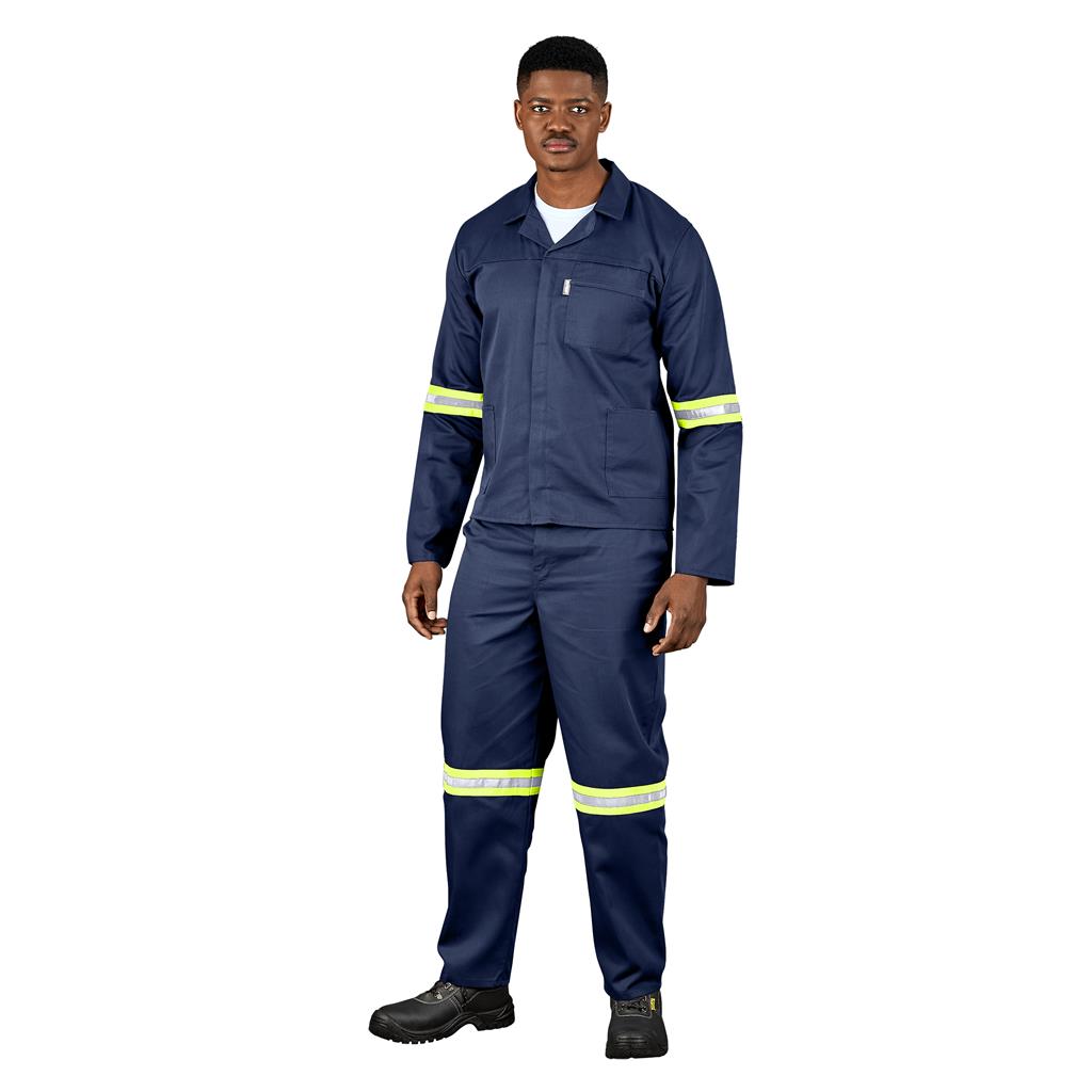 Trade Polycotton Conti Suit - Reflective Arms & Legs - Yellow Taped - Image 9
