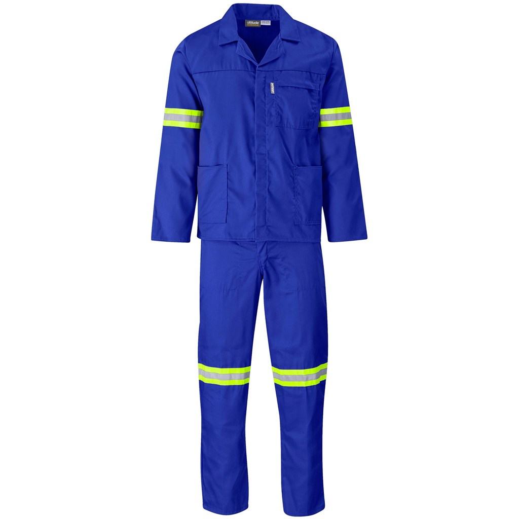 Trade Polycotton Conti Suit - Reflective Arms & Legs - Yellow Taped - Image 17