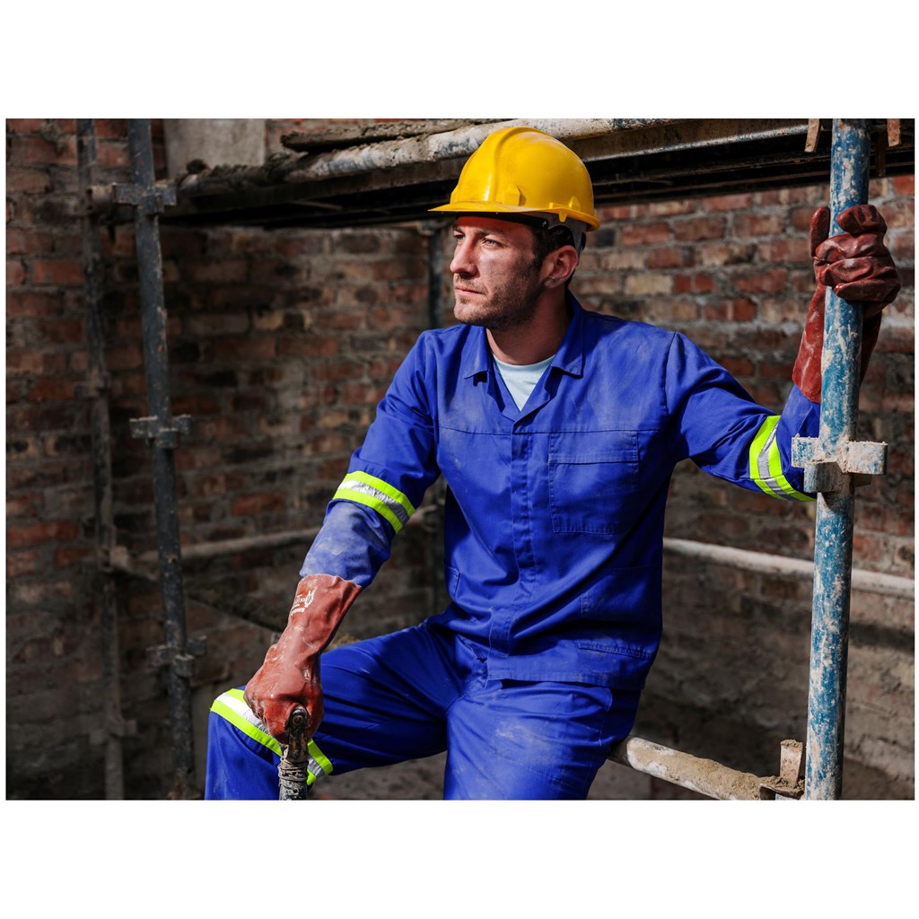Trade Polycotton Conti Suit - Reflective Arms & Legs - Yellow Taped - Image 7