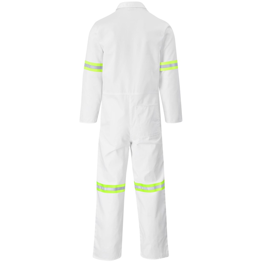 Safety Polycotton Boiler Suit - Reflective Arms & Legs - Yellow Tape - Image 13