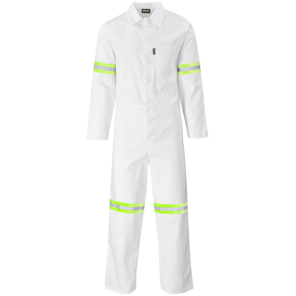 Safety Polycotton Boiler Suit - Reflective Arms & Legs - Yellow Tape - Image 12
