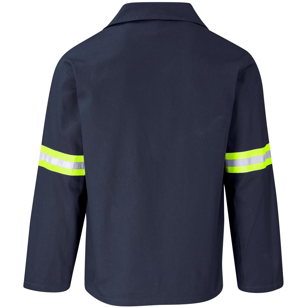 Artisan Premium 100% Cotton Jacket - Reflective Arms - Yellow Tape - Image 33