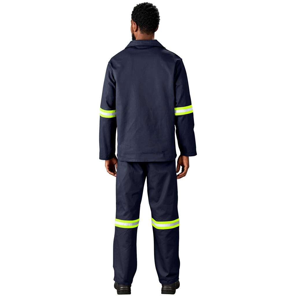 Artisan Premium 100% Cotton Jacket - Reflective Arms - Yellow Tape - Image 22