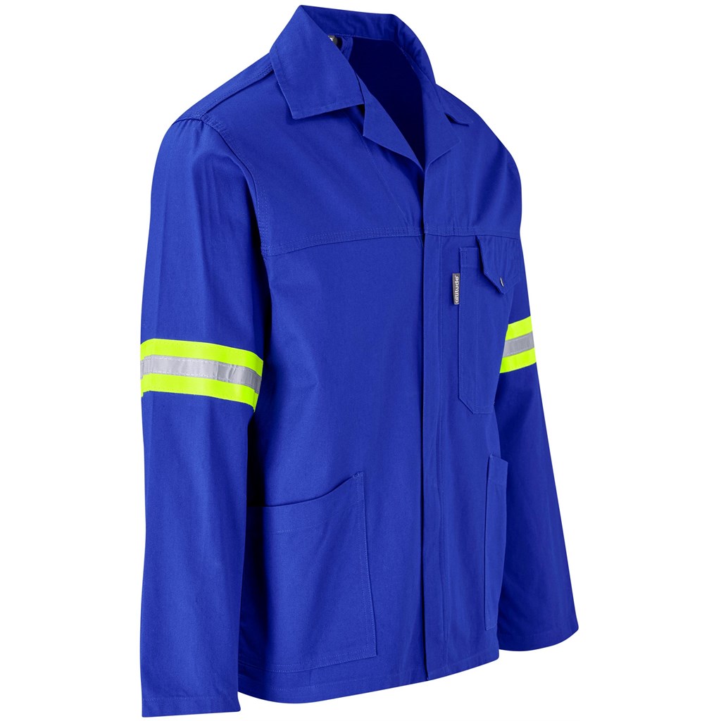 Artisan Premium 100% Cotton Jacket - Reflective Arms - Yellow Tape - Image 35