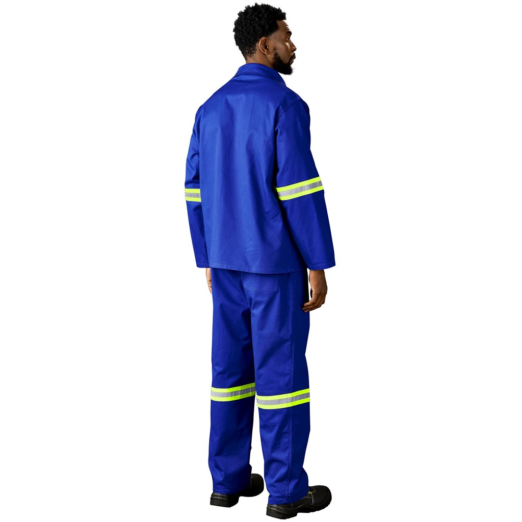 Artisan Premium 100% Cotton Jacket - Reflective Arms - Yellow Tape - Image 12