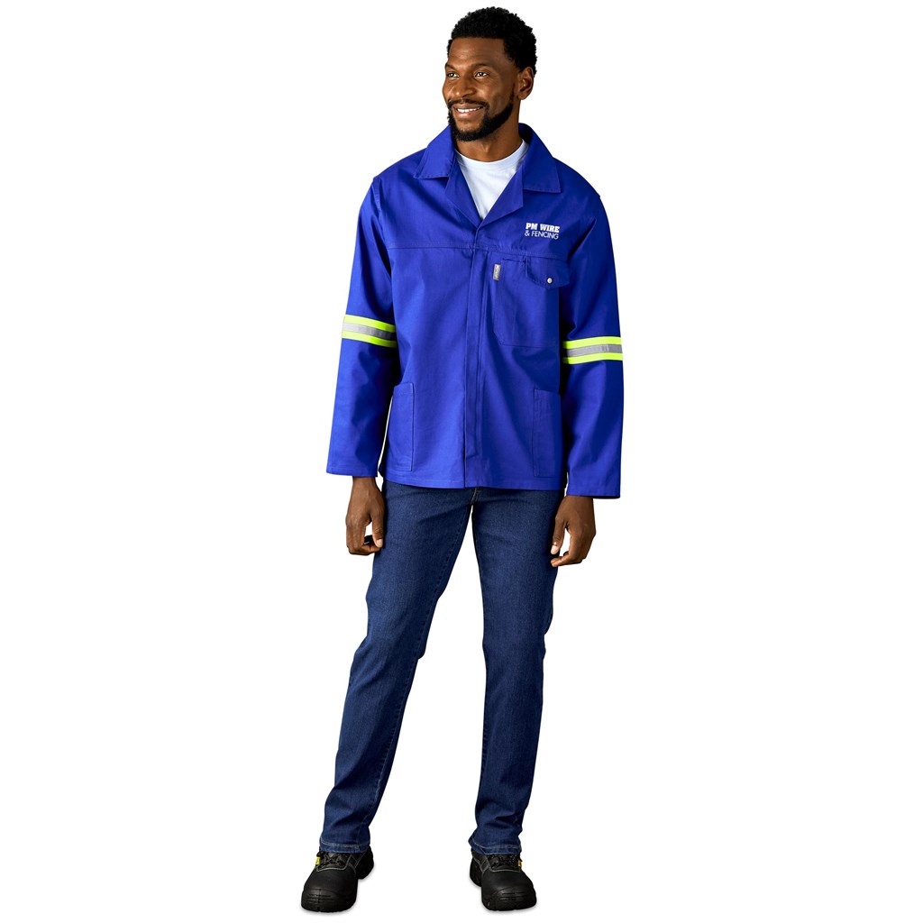 Artisan Premium 100% Cotton Jacket - Reflective Arms - Yellow Tape - Image 3