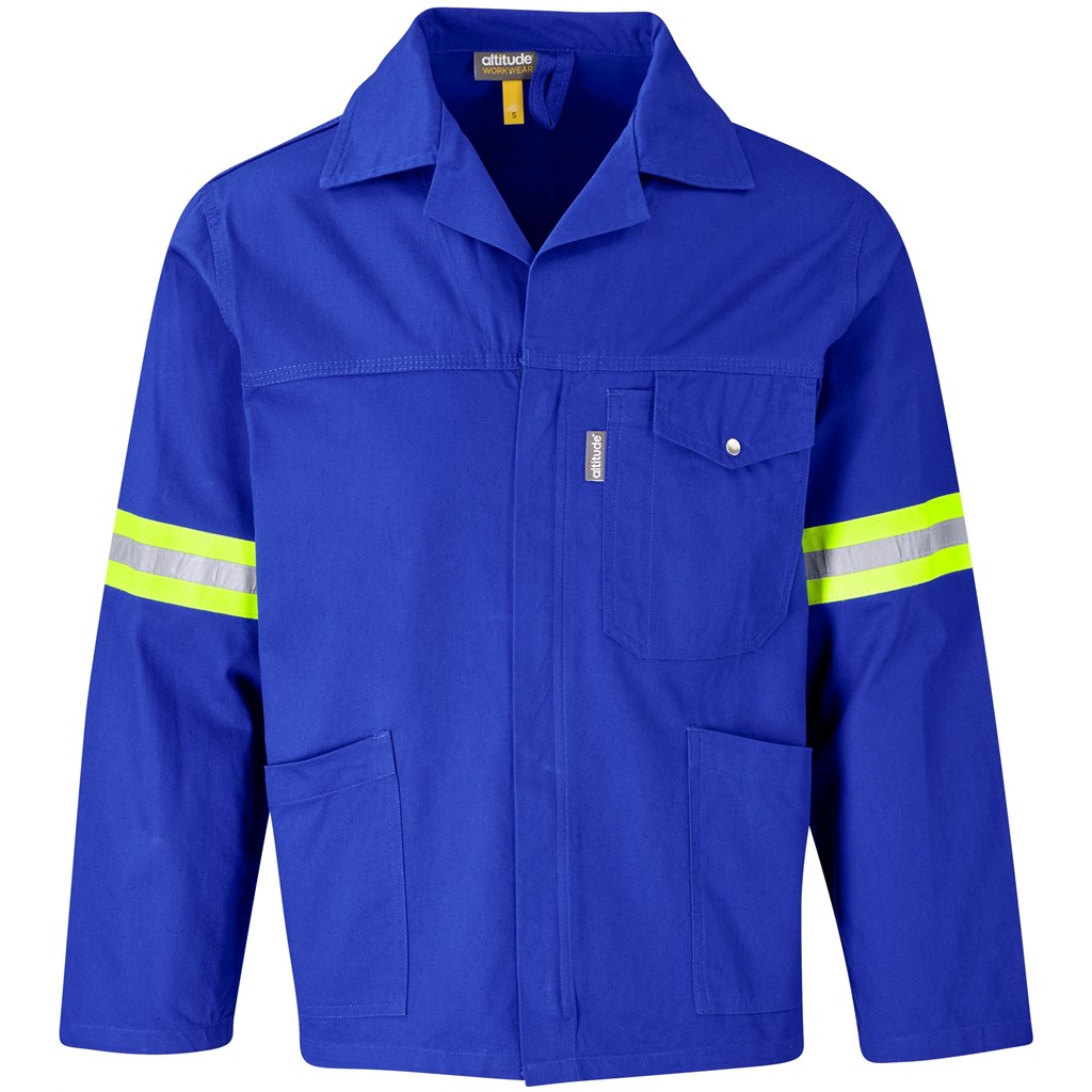 Artisan Premium 100% Cotton Jacket - Reflective Arms & Back - Yellow Tape - Image 25