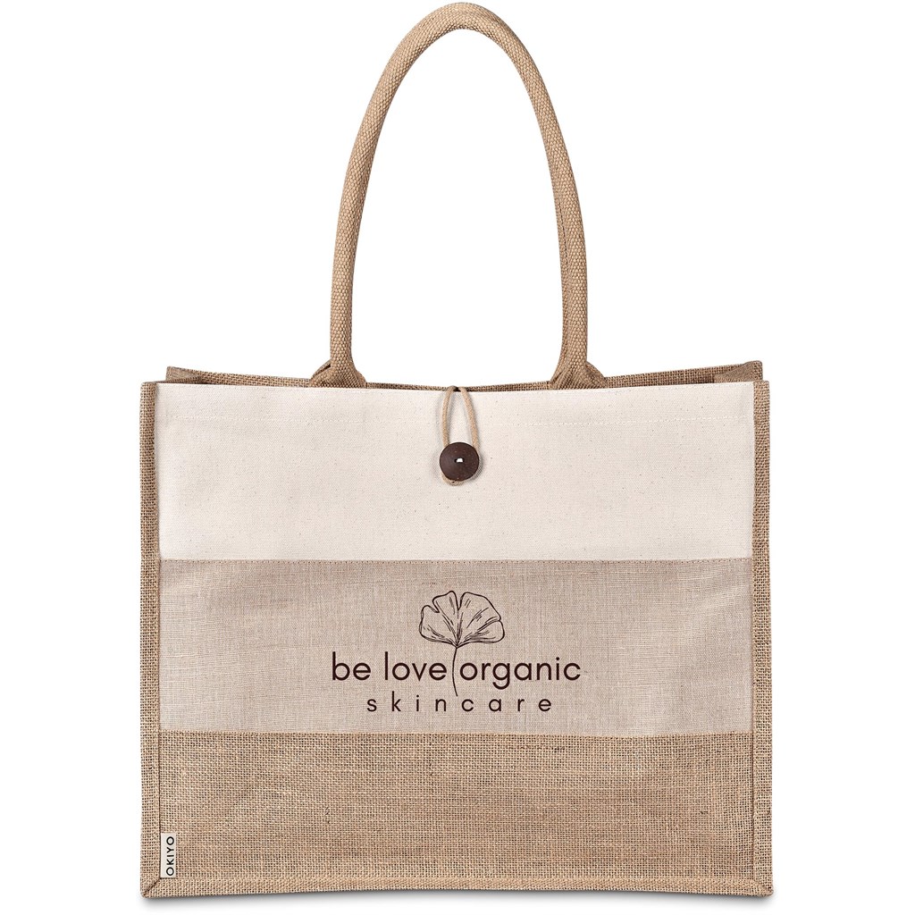 Okiyo Fukei Jute & Cotton Tote - Image 2