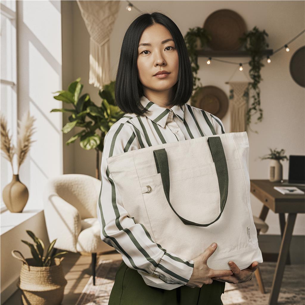 Okiyo Tansu Recycled Canvas Conference Tote - Image 20