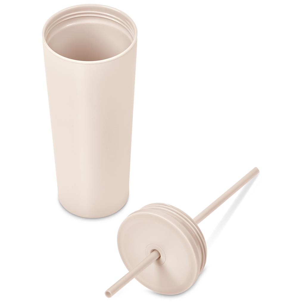 Kooshty Concorde Stainless Steel & Plastic Double-Wall Tumbler & Straw - 720ml - Image 25