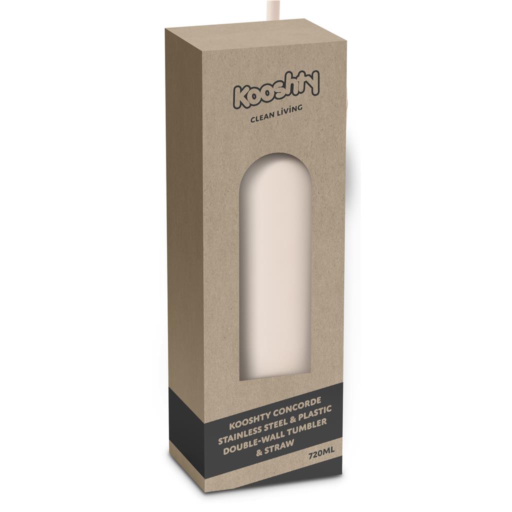 Kooshty Concorde Stainless Steel & Plastic Double-Wall Tumbler & Straw - 720ml - Image 29