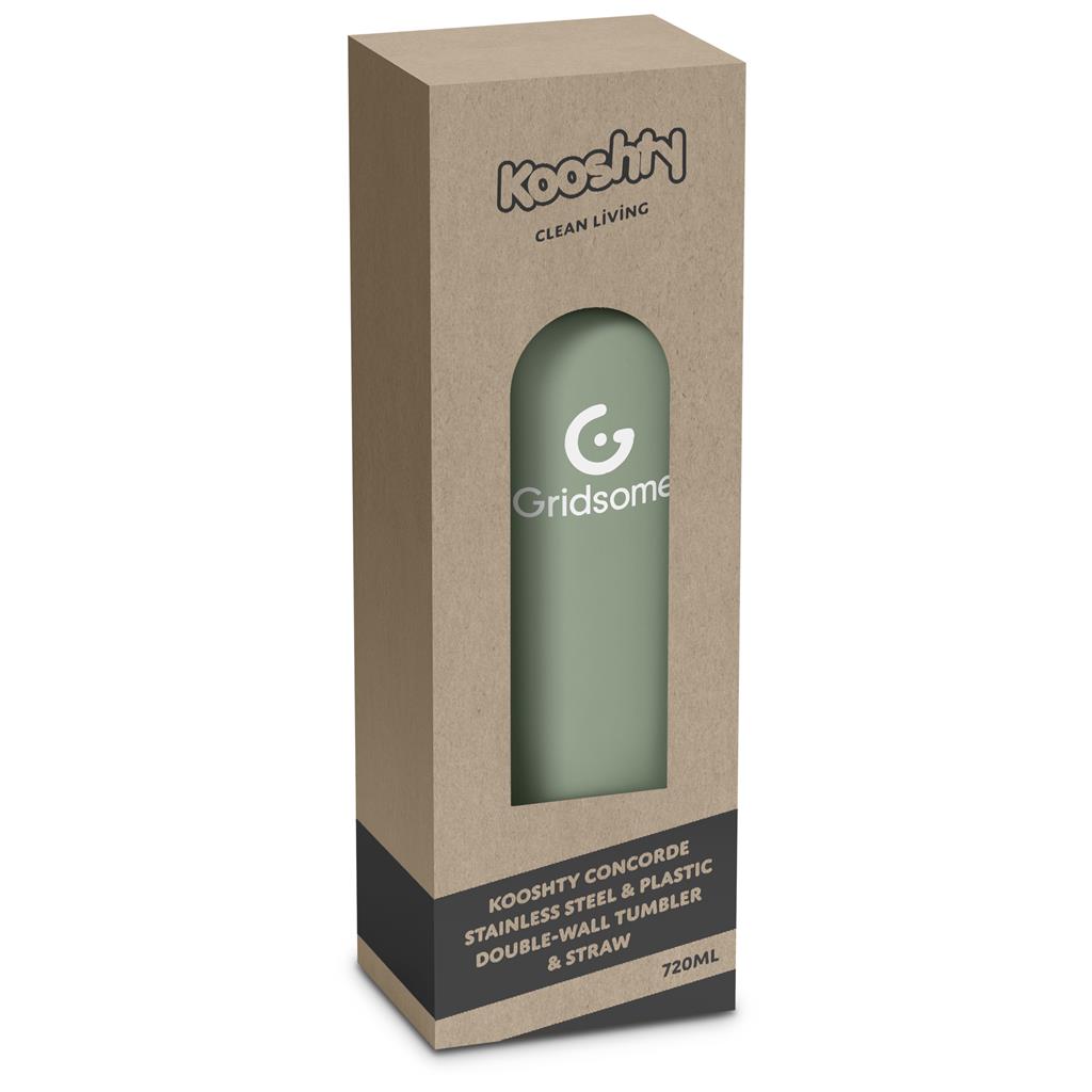 Kooshty Concorde Stainless Steel & Plastic Double-Wall Tumbler & Straw - 720ml - Image 41