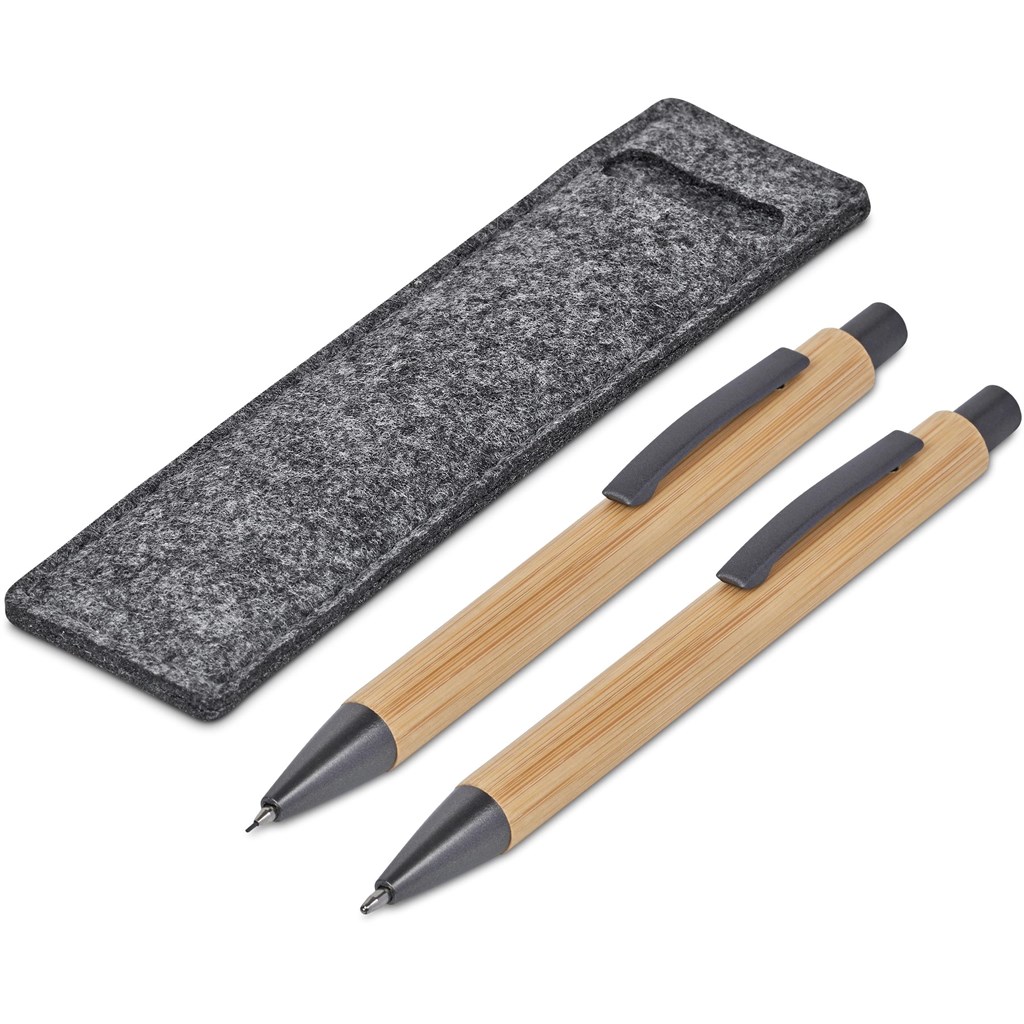 Okiyo Jona Bamboo Ball Pen & Pencil Set - Image 8