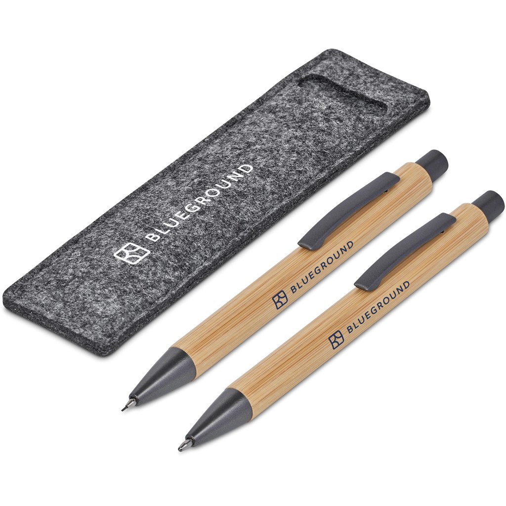 Okiyo Jona Bamboo Ball Pen & Pencil Set - Image 7