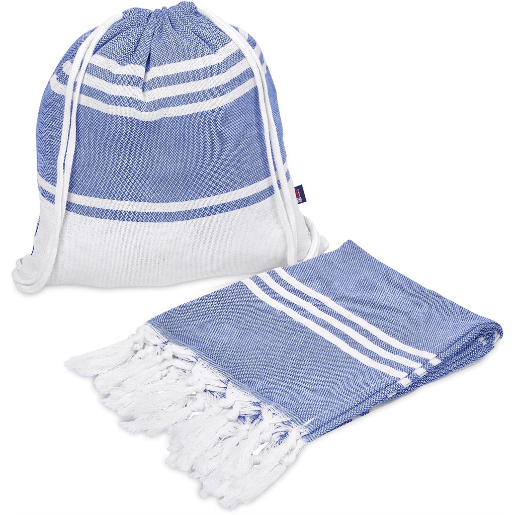 US Basic Santa Cruz Cotton-Rich Beach Towel & Drawstring Bag - Image 16