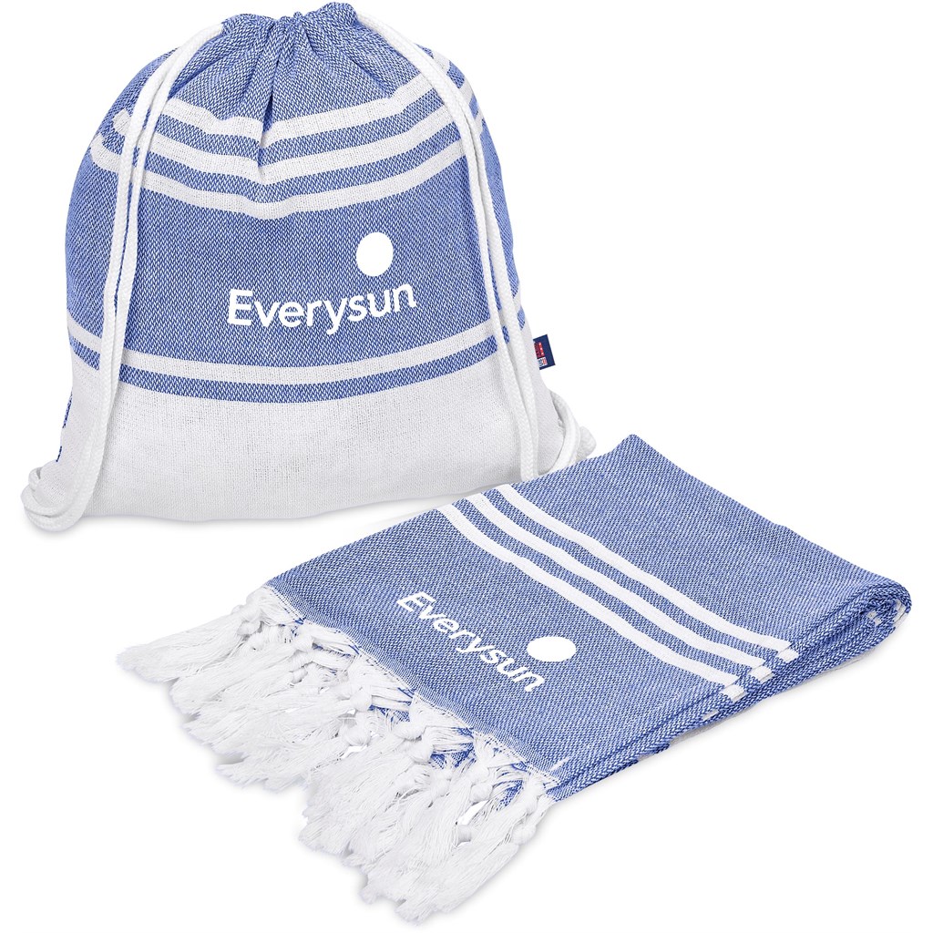 US Basic Santa Cruz Cotton-Rich Beach Towel & Drawstring Bag - Image 14