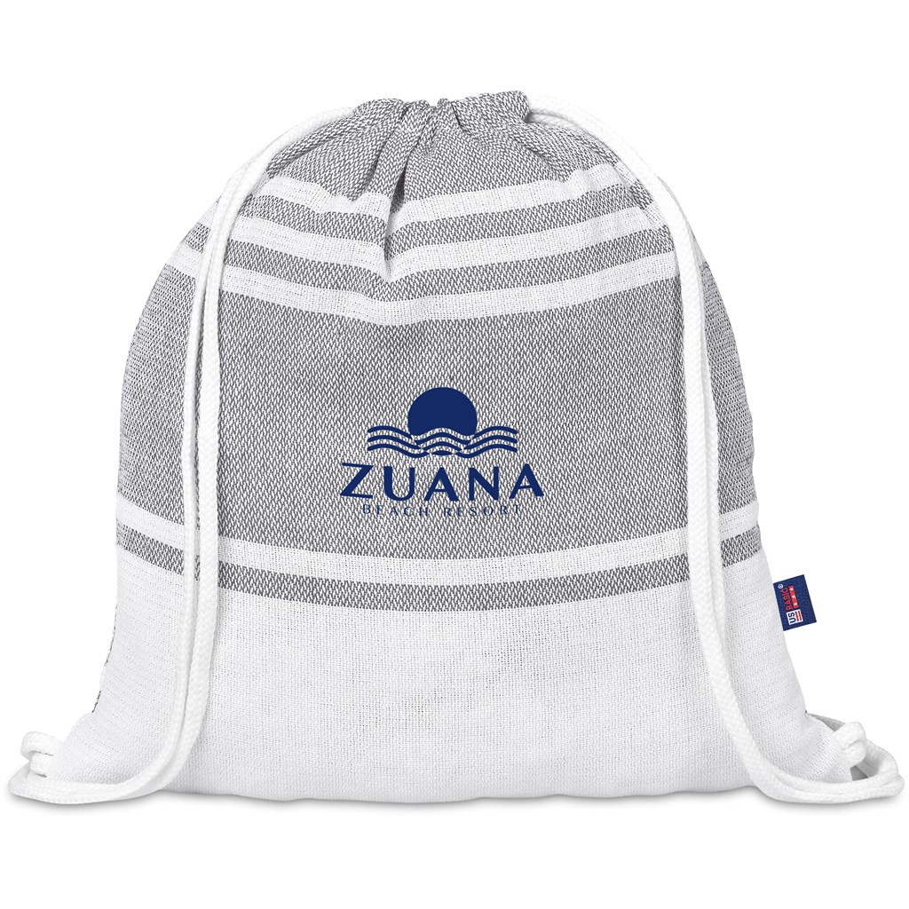 US Basic Santa Cruz Cotton-Rich Beach Towel & Drawstring Bag - Image 23