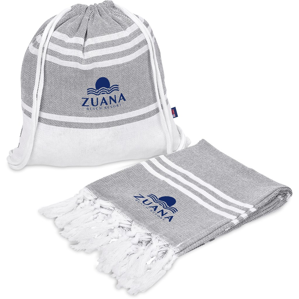 US Basic Santa Cruz Cotton-Rich Beach Towel & Drawstring Bag - Image 22