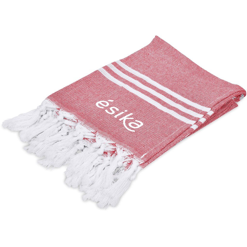 US Basic Santa Cruz Cotton-Rich Beach Towel & Drawstring Bag - Image 35