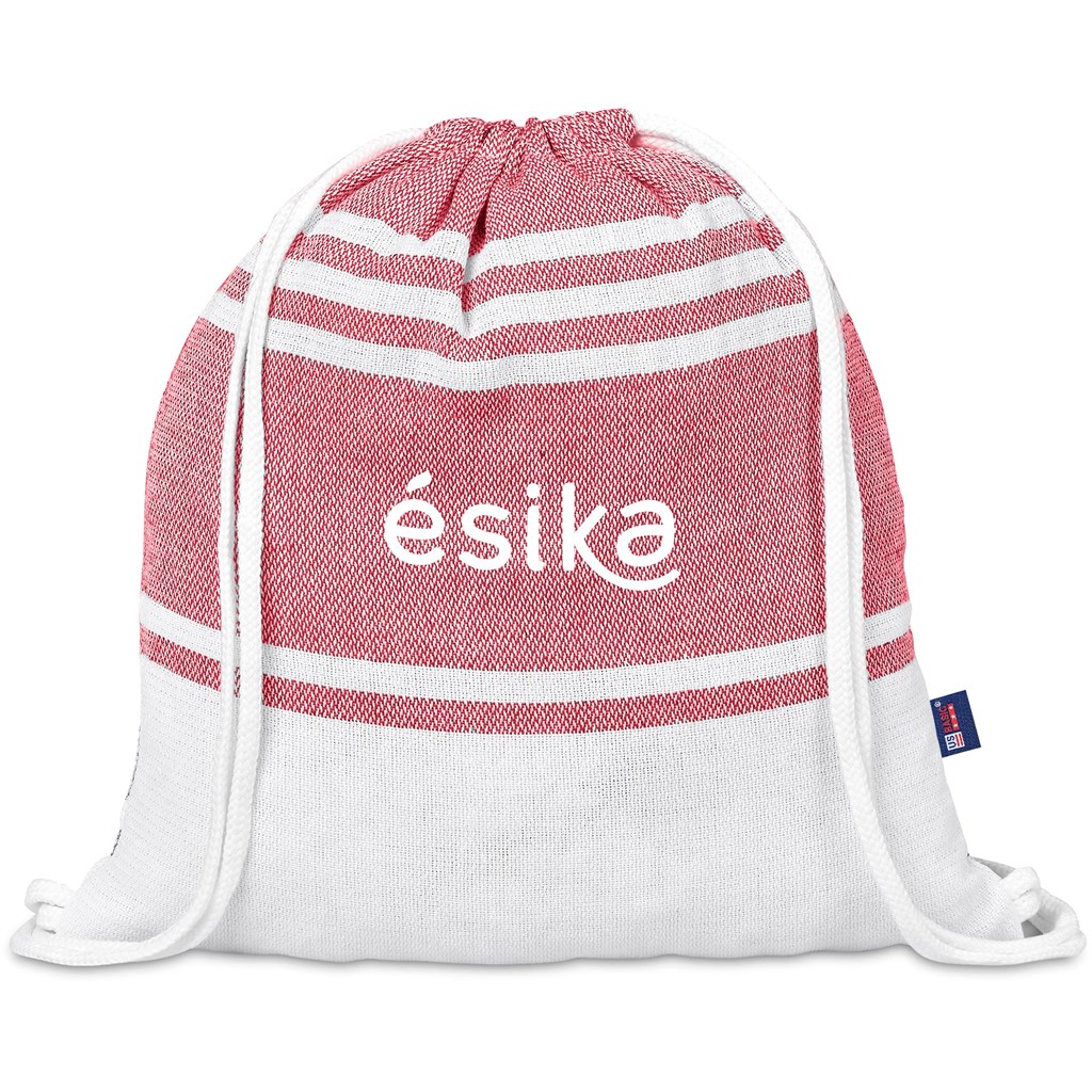 US Basic Santa Cruz Cotton-Rich Beach Towel & Drawstring Bag - Image 31