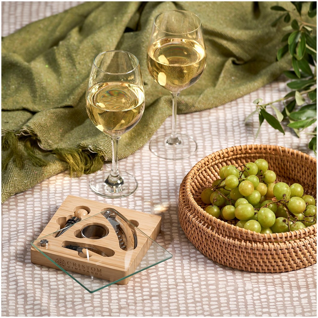 Okiyo Budonoki Bamboo Wine Accessories set - Image 14