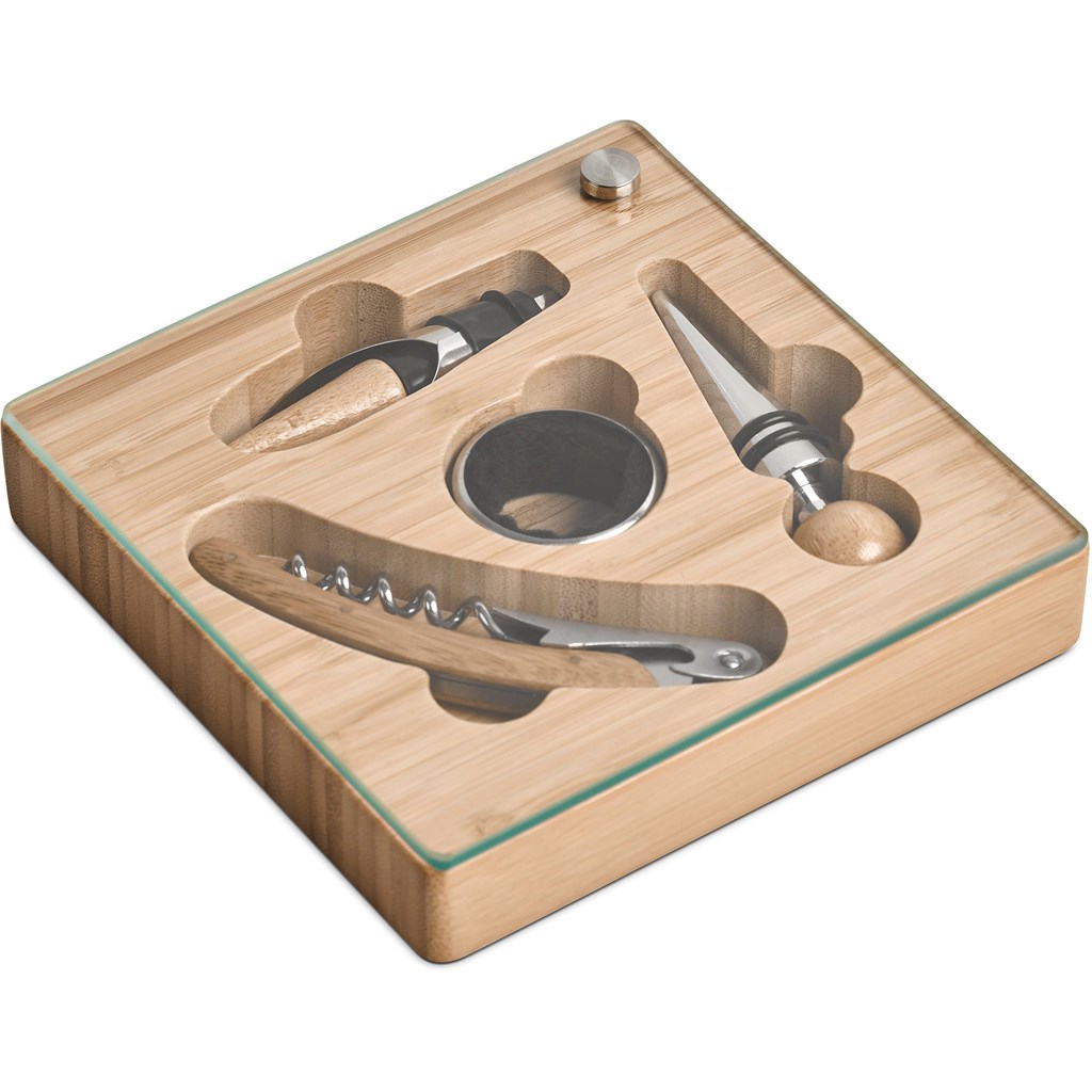 Okiyo Budonoki Bamboo Wine Accessories set - Image 3