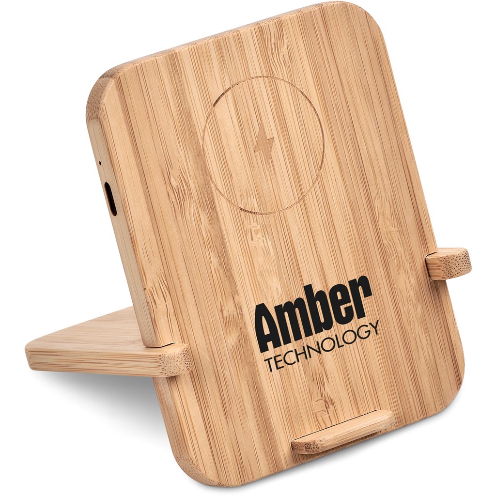 Okiyo Noryoku Bamboo Wireless Charging Phone Stand - Image 8