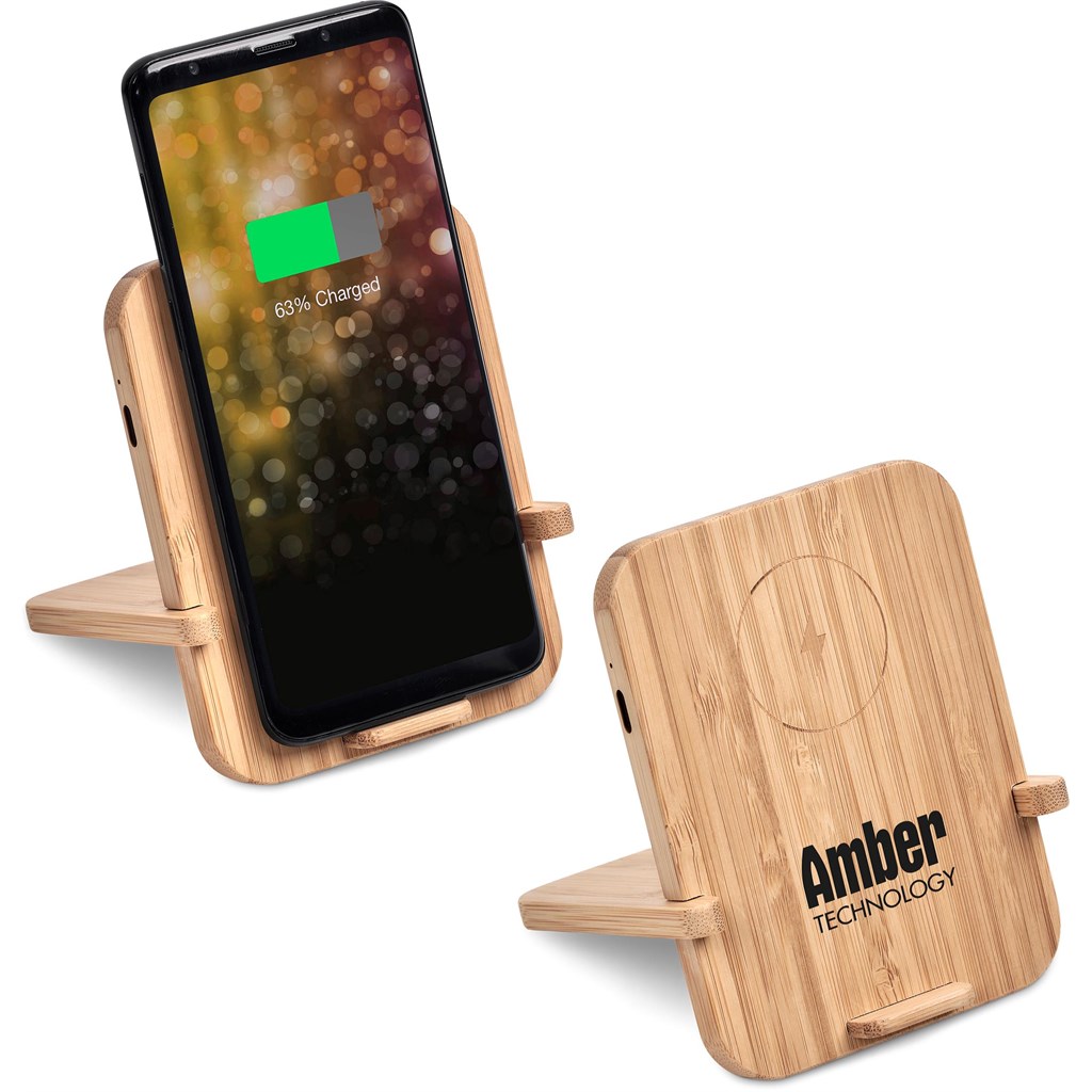 Okiyo Noryoku Bamboo Wireless Charging Phone Stand - Image 9
