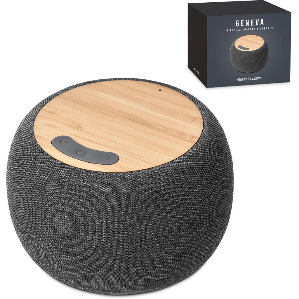 Swiss Cougar Geneva Wireless Charger & Bluetooth Speaker - Image 10