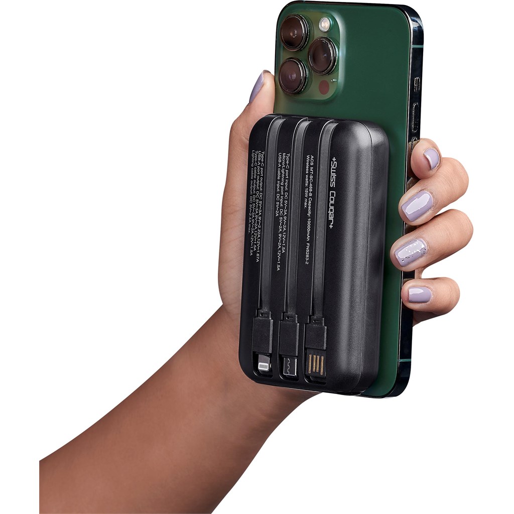 Swiss Cougar Argos Fast Charge 20W Wireless Charging Magnetic Power Bank -10,000mAh - Image 17