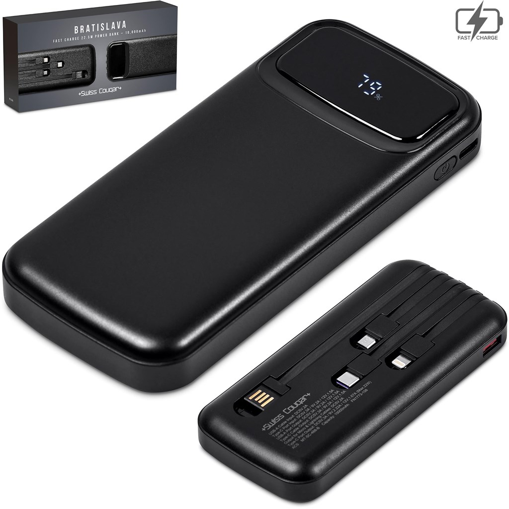 Swiss Cougar Bratislava Fast Charge 22.5W Power Bank - 10,000mAh - Image 7
