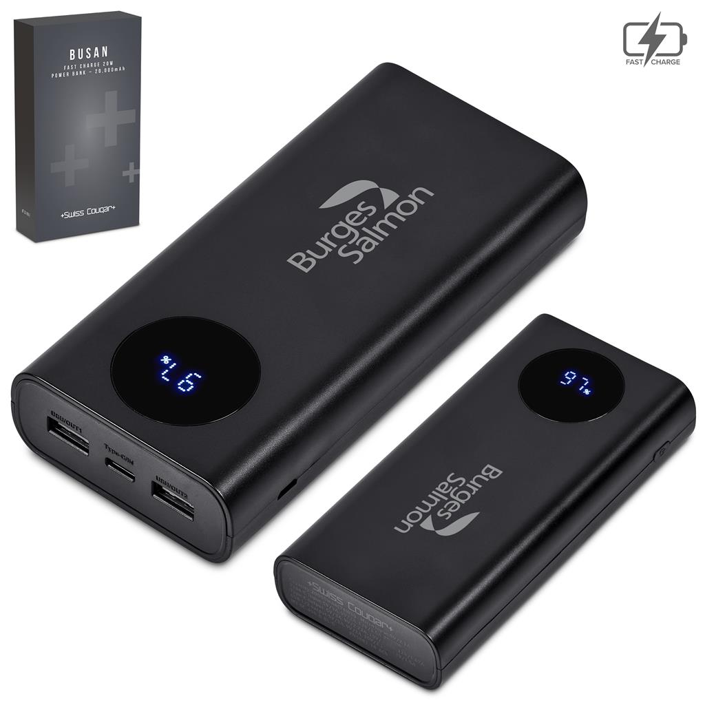 Swiss Cougar Busan Fast Charge 20W Power Bank - 20,000mAh - Image 4
