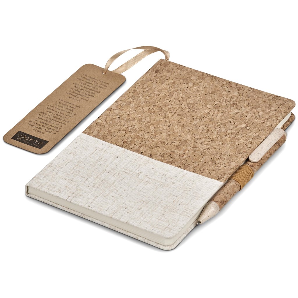 Okiyo Cardon Cork Notebook & Pen Set - Image 3