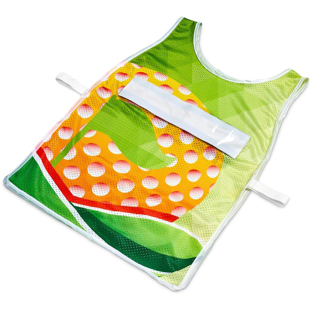 Hoppla Jackal Caddy Bib with PVC Name Sleeve-White - Image 9
