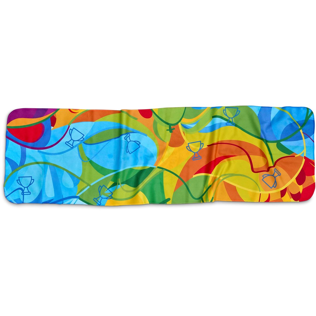 Pre-Production Sample Hoppla Relay Sports Towel - Double-Sided Branding - Image 2