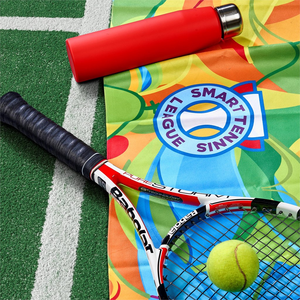 Pre-Production Sample Hoppla Relay Sports Towel - Double-Sided Branding - Image 3